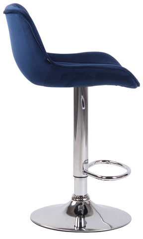 Bar stool Lentini velvet