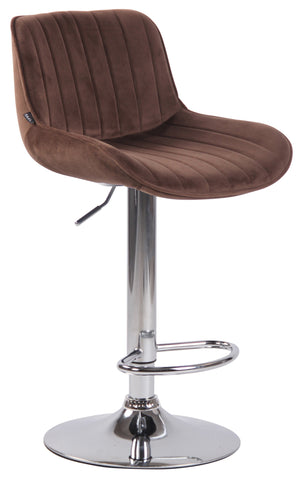 Bar stool Lentini velvet