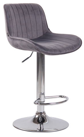 Bar stool Lentini velvet