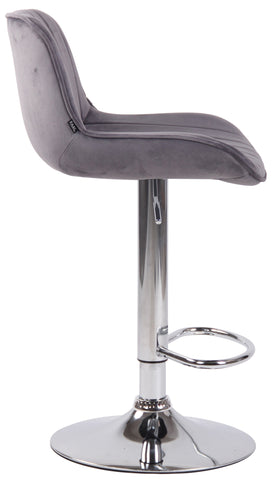 Bar stool Lentini velvet