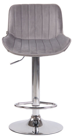 Bar stool Lentini velvet