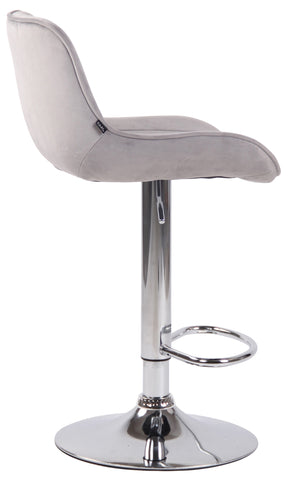 Bar stool Lentini velvet