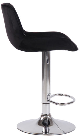 Bar stool Lentini velvet