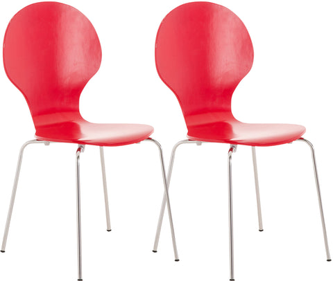 2x stacking chair DIEGO ergonomic