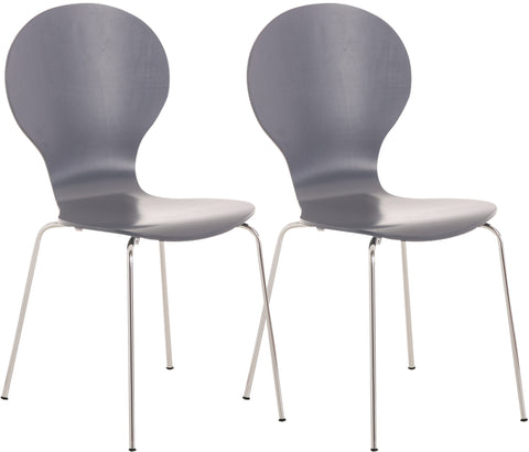 2x stacking chair DIEGO ergonomic