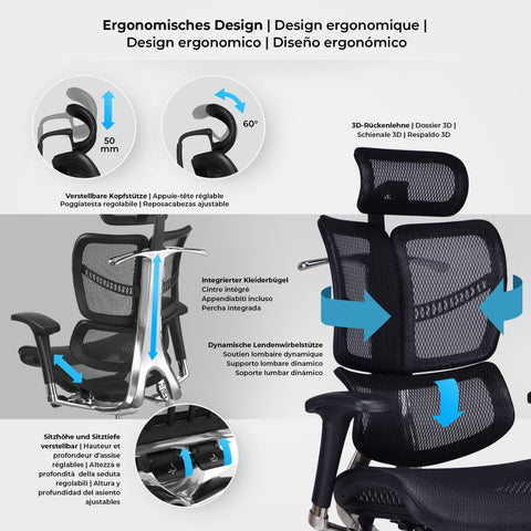 Norfolk Ergonomische bureaustoel