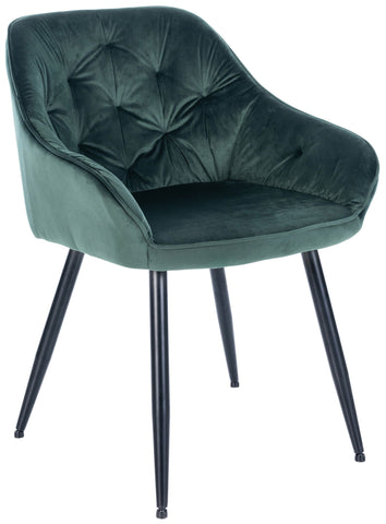 Cassis velvet visitor chair