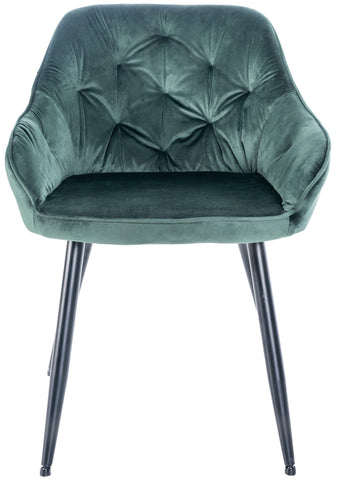 Cassis velvet visitor chair