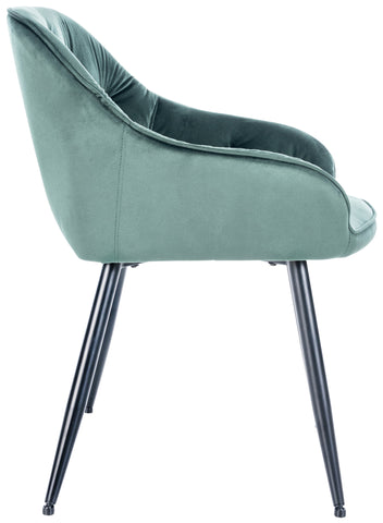 Cassis velvet visitor chair