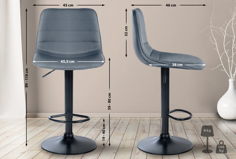 Bar stool Lex imitation leather