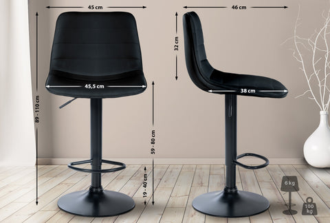 Bar stool Lex imitation leather