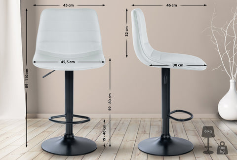 Bar stool Lex imitation leather