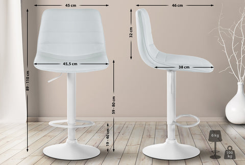 Bar stool Lex imitation leather