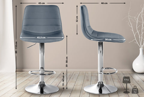 Bar stool Lex imitation leather