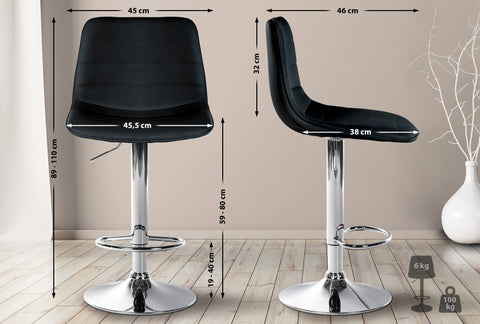 Bar stool Lex imitation leather