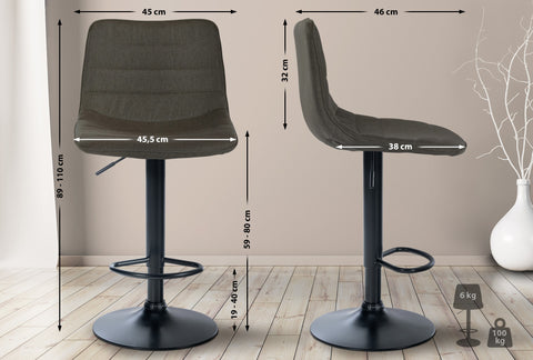 Bar stool Lex fabric