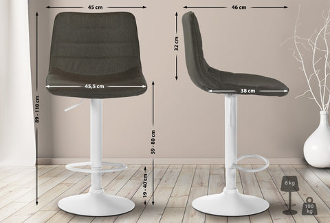 Bar stool Lex fabric