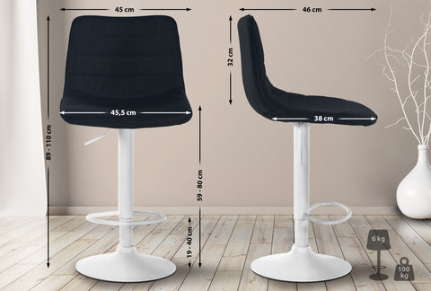 Bar stool Lex fabric