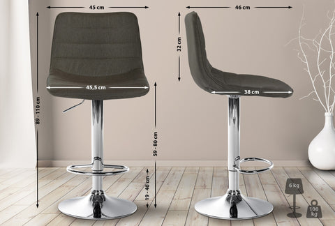 Bar stool Lex fabric