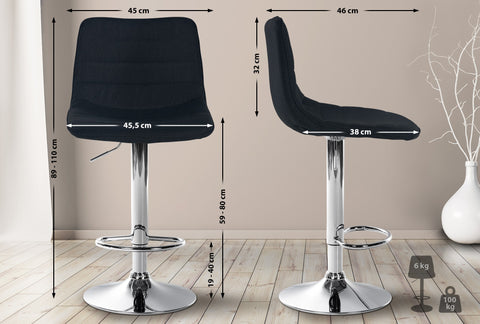 Bar stool Lex fabric