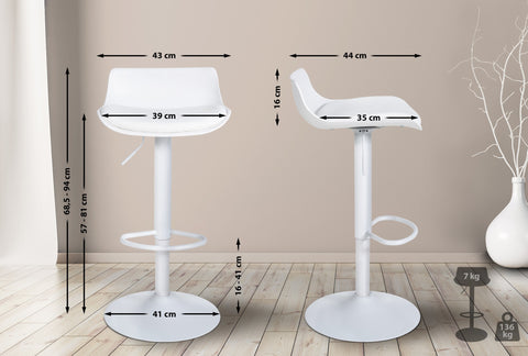 Bar stool Aveiro imitation leather