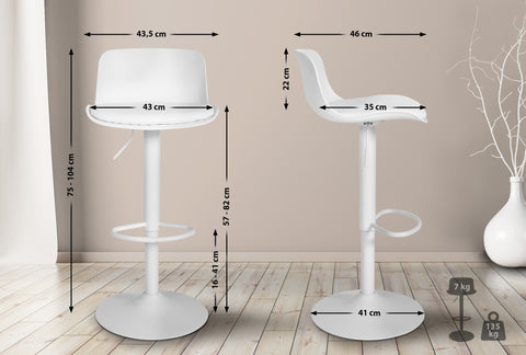 Bar stool Almada imitation leather