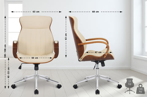 Office chair Melilla imitation leather