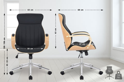 Office chair Melilla imitation leather