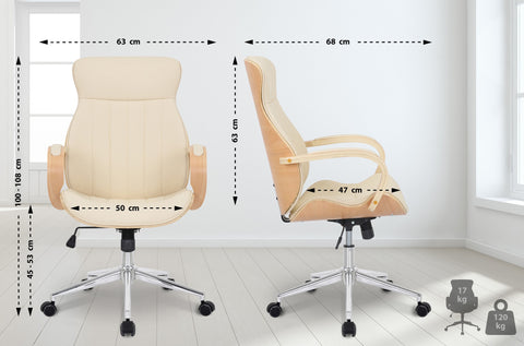 Office chair Melilla imitation leather