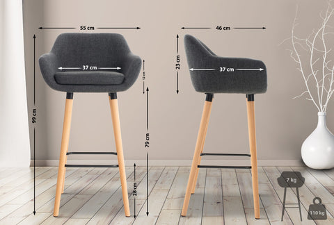 Bar stool Grant fabric