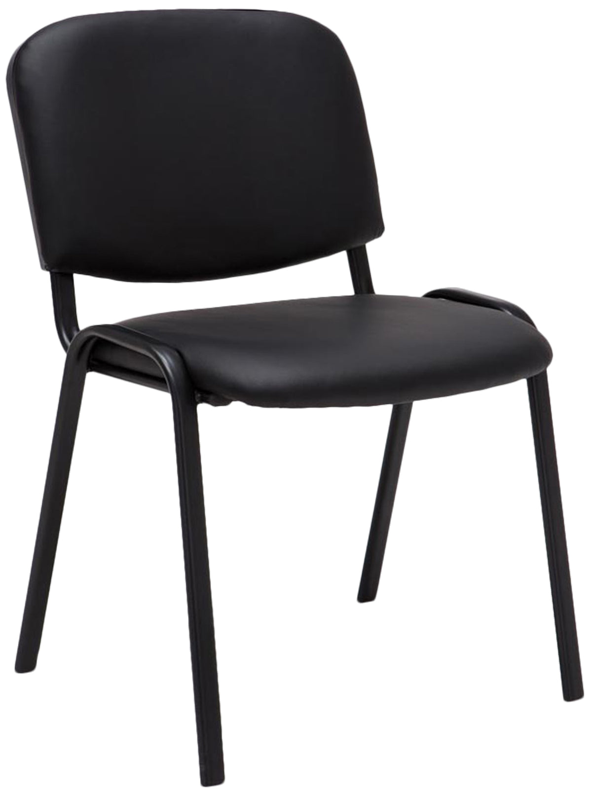 Ken imitation leather stacking chair