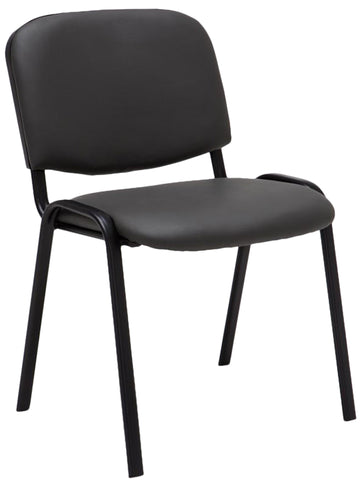 Ken imitation leather stacking chair