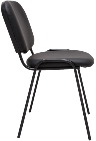 Ken imitation leather stacking chair