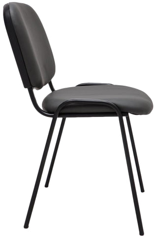 Ken imitation leather stacking chair