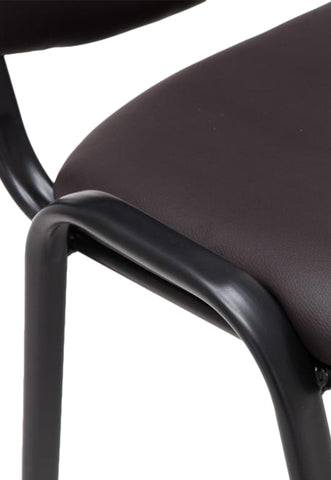 Ken imitation leather stacking chair