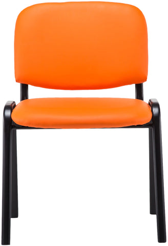 Ken imitation leather stacking chair