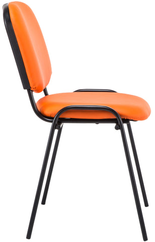 Ken imitation leather stacking chair