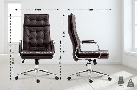 Office chair Sotira genuine leather