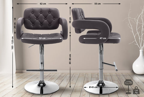 Bar stool Dublin faux leather