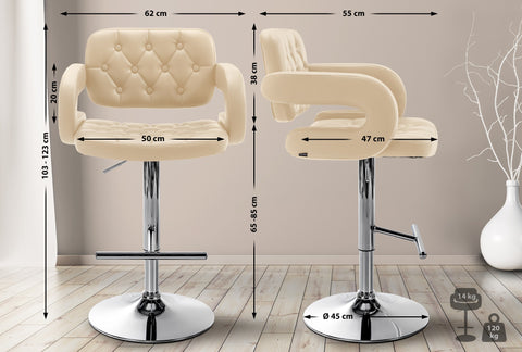 Bar stool Dublin faux leather