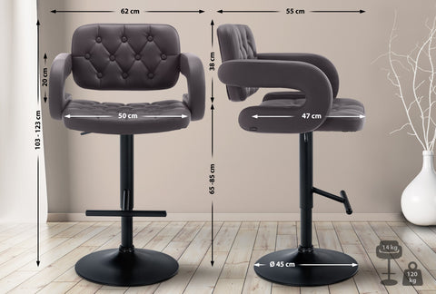 Bar stool Dublin faux leather