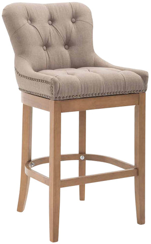 Bar stool Lakewood fabric, antique light