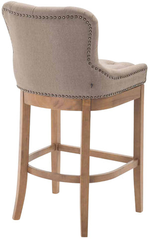 Bar stool Lakewood fabric, antique light