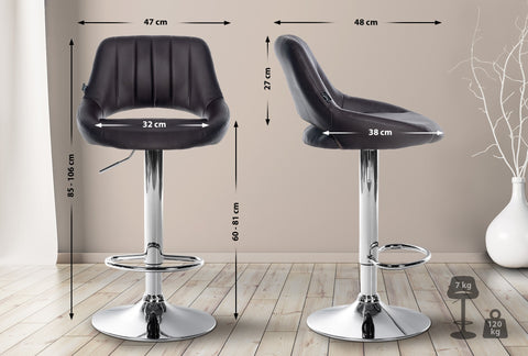 Bar stool Milet imitation leather