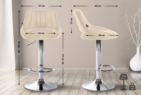 Bar stool Milet imitation leather