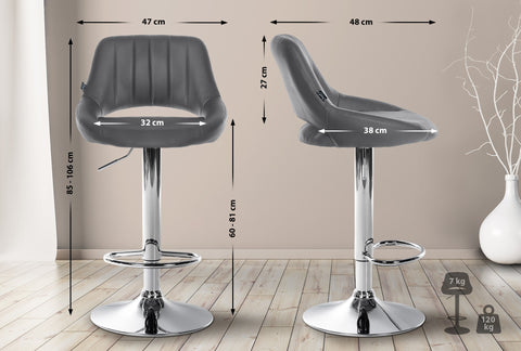 Bar stool Milet imitation leather