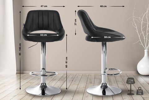 Bar stool Milet imitation leather