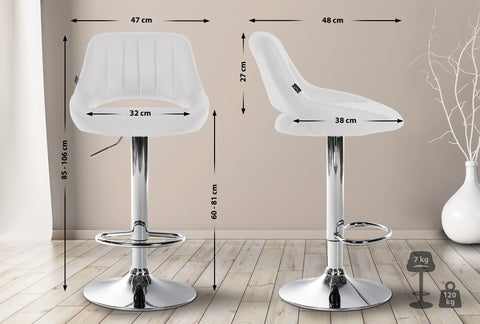 Bar stool Milet imitation leather