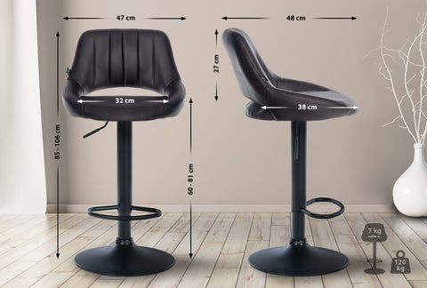 Bar stool Milet imitation leather