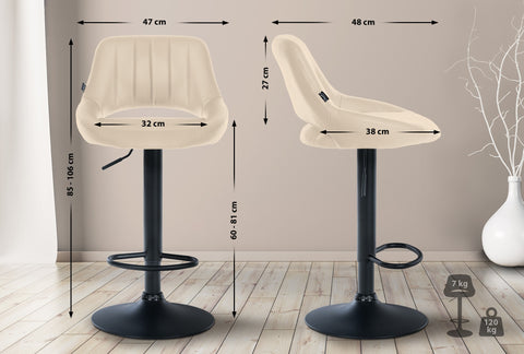 Bar stool Milet imitation leather